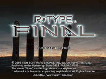 R-Type Final (Japan) screen shot title